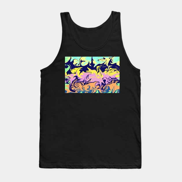 Colorful storm design Tank Top by KINKDesign